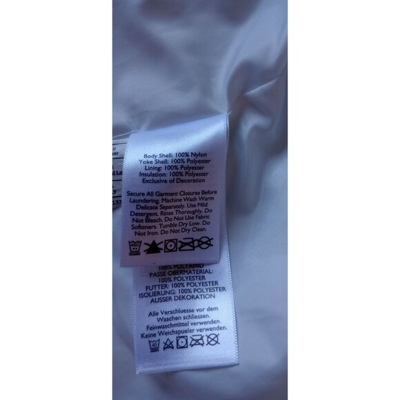 Eddie Bauer Women's Size Medium White & Black Paid Puffer Vest - Picture 8 of 11